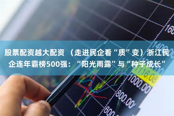 股票配资越大配资 （走进民企看“质”变）浙江民企连年霸榜500强：“阳光雨露”与“种子成长”