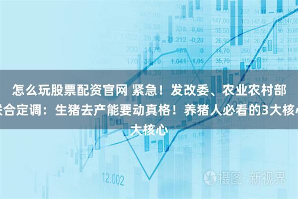 怎么玩股票配资官网 紧急！发改委、农业农村部联合定调：生猪去产能要动真格！养猪人必看的3大核心